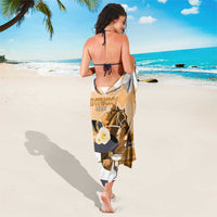 Kentucky Horse Racing Sarong Derby Mint Julep Girl - Gold Pastel LT14