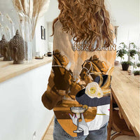 Kentucky Horse Racing Women Casual Shirt Derby Mint Julep Girl - Gold Pastel LT14