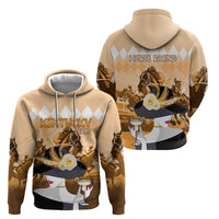 Kentucky Horse Racing Zip Hoodie Derby Mint Julep Girl - Gold Pastel LT14