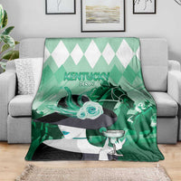 Kentucky Horse Racing Blanket Derby Mint Julep Girl - Green Pastel LT14
