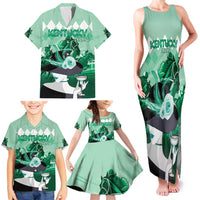 Kentucky Horse Racing Family Matching Tank Maxi Dress and Hawaiian Shirt Derby Mint Julep Girl - Green Pastel LT14