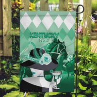 Kentucky Horse Racing Garden Flag Derby Mint Julep Girl - Green Pastel LT14