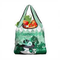 Kentucky Horse Racing Grocery Bag Derby Mint Julep Girl - Green Pastel LT14