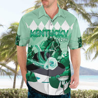 Kentucky Horse Racing Hawaiian Shirt Derby Mint Julep Girl - Green Pastel LT14