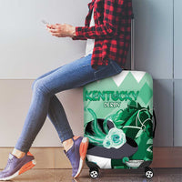 Kentucky Horse Racing Luggage Cover Derby Mint Julep Girl - Green Pastel LT14