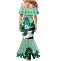 Kentucky Horse Racing Mermaid Dress Derby Mint Julep Girl - Green Pastel LT14