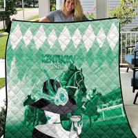 Kentucky Horse Racing Quilt Derby Mint Julep Girl - Green Pastel LT14