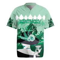 Kentucky Horse Racing Rugby Jersey Derby Mint Julep Girl - Green Pastel LT14