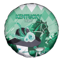 Kentucky Horse Racing Spare Tire Cover Derby Mint Julep Girl - Green Pastel LT14