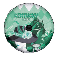 Kentucky Horse Racing Spare Tire Cover Derby Mint Julep Girl - Green Pastel LT14