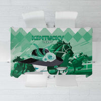Kentucky Horse Racing Tablecloth Derby Mint Julep Girl - Green Pastel LT14
