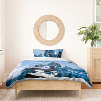 Kentucky Horse Racing Bedding Set Derby Mint Julep Girl - Blue Pastel LT14