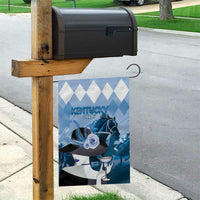 Kentucky Horse Racing Garden Flag Derby Mint Julep Girl - Blue Pastel LT14