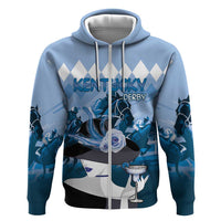 Kentucky Horse Racing Hoodie Derby Mint Julep Girl - Blue Pastel LT14