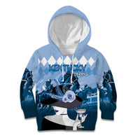 Kentucky Horse Racing Kid Hoodie Derby Mint Julep Girl - Blue Pastel LT14