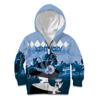 Kentucky Horse Racing Kid Hoodie Derby Mint Julep Girl - Blue Pastel LT14