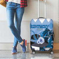 Kentucky Horse Racing Luggage Cover Derby Mint Julep Girl - Blue Pastel LT14