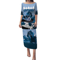 Kentucky Horse Racing Puletasi Derby Mint Julep Girl - Blue Pastel LT14