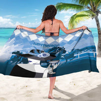 Kentucky Horse Racing Sarong Derby Mint Julep Girl - Blue Pastel LT14