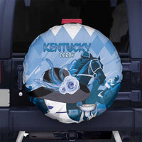 Kentucky Horse Racing Spare Tire Cover Derby Mint Julep Girl - Blue Pastel LT14
