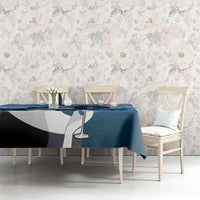 Kentucky Horse Racing Tablecloth Derby Mint Julep Girl - Blue Pastel LT14