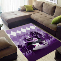 Kentucky Horse Racing Area Rug Derby Mint Julep Girl - Purple Pastel LT14