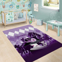 Kentucky Horse Racing Area Rug Derby Mint Julep Girl - Purple Pastel LT14