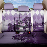 Kentucky Horse Racing Back Car Seat Cover Derby Mint Julep Girl - Purple Pastel LT14