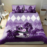 Kentucky Horse Racing Bedding Set Derby Mint Julep Girl - Purple Pastel LT14
