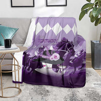 Kentucky Horse Racing Blanket Derby Mint Julep Girl - Purple Pastel LT14