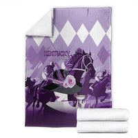 Kentucky Horse Racing Blanket Derby Mint Julep Girl - Purple Pastel LT14