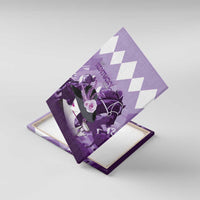 Kentucky Horse Racing Canvas Wall Art Derby Mint Julep Girl - Purple Pastel LT14