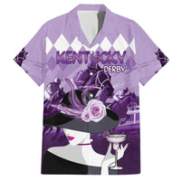 Kentucky Horse Racing Family Matching Tank Maxi Dress and Hawaiian Shirt Derby Mint Julep Girl - Purple Pastel LT14