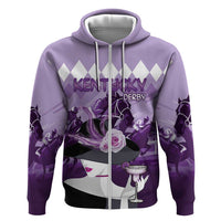 Kentucky Horse Racing Hoodie Derby Mint Julep Girl - Purple Pastel LT14