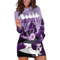 Kentucky Horse Racing Hoodie Dress Derby Mint Julep Girl - Purple Pastel LT14
