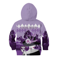 Kentucky Horse Racing Kid Hoodie Derby Mint Julep Girl - Purple Pastel LT14