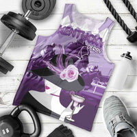 Kentucky Horse Racing Men Tank Top Derby Mint Julep Girl - Purple Pastel LT14