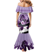 Kentucky Horse Racing Mermaid Dress Derby Mint Julep Girl - Purple Pastel LT14