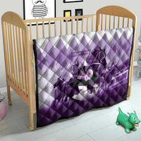 Kentucky Horse Racing Quilt Derby Mint Julep Girl - Purple Pastel LT14