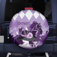 Kentucky Horse Racing Spare Tire Cover Derby Mint Julep Girl - Purple Pastel LT14
