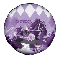 Kentucky Horse Racing Spare Tire Cover Derby Mint Julep Girl - Purple Pastel LT14