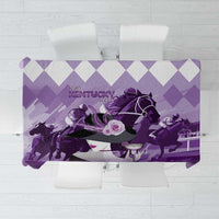Kentucky Horse Racing Tablecloth Derby Mint Julep Girl - Purple Pastel LT14