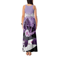 Kentucky Horse Racing Tank Maxi Dress Derby Mint Julep Girl - Purple Pastel LT14