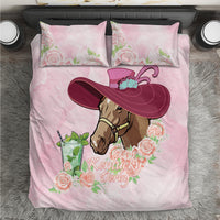 Kentucky Horse Racing Bedding Set Derby Mint Julep With Roses - Wonder Print Shop
