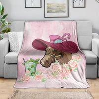 Kentucky Horse Racing Blanket Derby Mint Julep With Roses