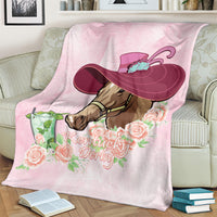 Kentucky Horse Racing Blanket Derby Mint Julep With Roses
