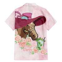 Kentucky Horse Racing Family Matching Mermaid Dress and Hawaiian Shirt Derby Mint Julep With Roses - Wonder Print Shop