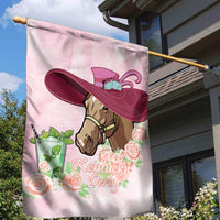 Kentucky Horse Racing Garden Flag Derby Mint Julep With Roses - Wonder Print Shop