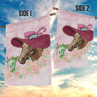 Kentucky Horse Racing Garden Flag Derby Mint Julep With Roses - Wonder Print Shop