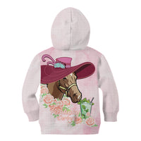 Kentucky Horse Racing Kid Hoodie Derby Mint Julep With Roses - Wonder Print Shop